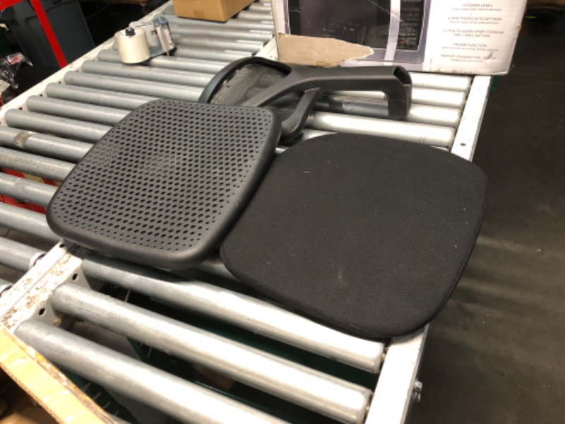 Photo 1 of ***(PARTS ONLY/ MISSING PARTS/ NON FUNCTIONAL)***
DUMOS Armless Desk Chairs with Wheels, Ergonomic Adjustable Home Office Swivel Rolling Task Chair No Arms, Comfy Mesh Mid Back Computer Work Vanity Desk Seat for Small Spaces, Black