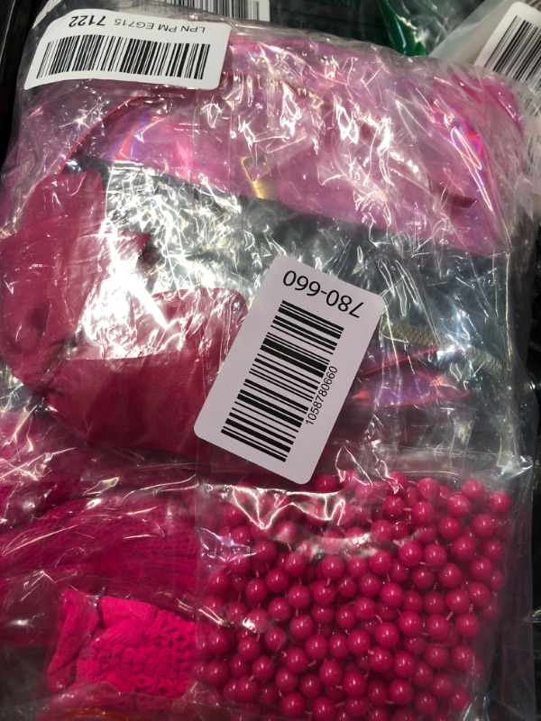 Photo 1 of (PARTIAL SET) (BAGGED) AOTHSO 14 Pieces Girls 80s Outfit Accessories Set Halloween Girls 80s Clothes Costume for Cosplay 1980s Party for Kids