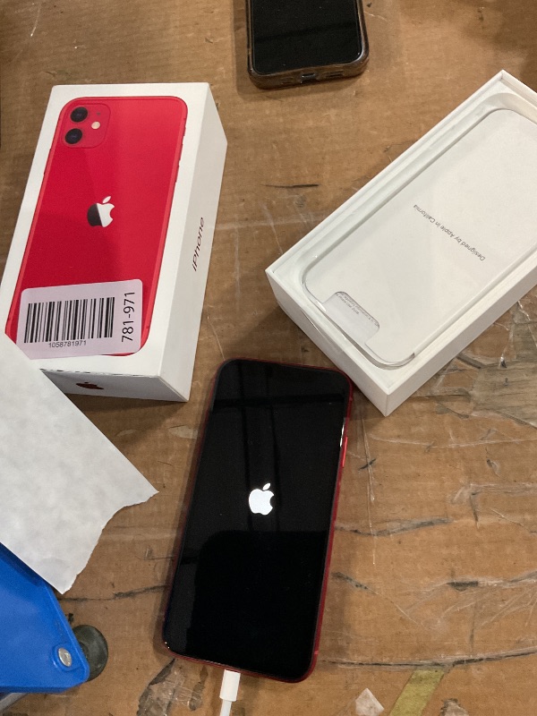 Photo 1 of ***(PARTS ONLY/ NON FUNCTIONAL)***Apple iPhone 11 [128GB, (Product) RED] + Carrier Subscription [Cricket Wireless]