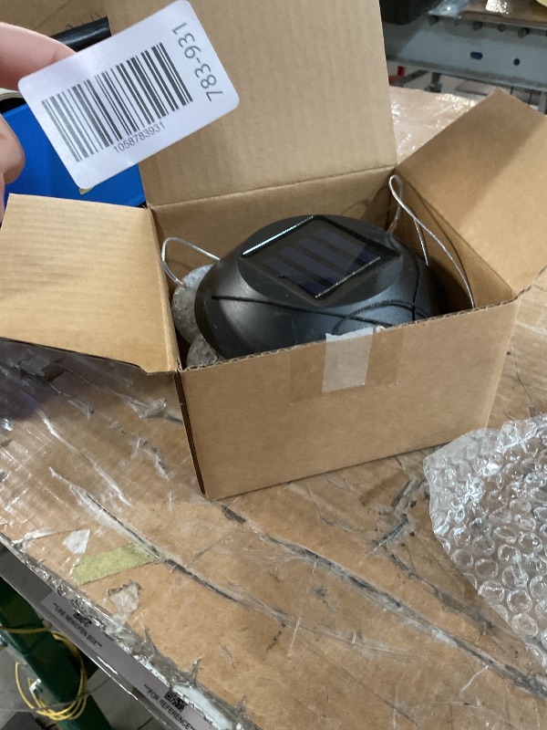 Photo 1 of MorTime LED Solar Crystal Ball Wind Chime, 25" Mobile Hanging Wind Chime for Home Garden Decoration, Automatic Light Changing Color