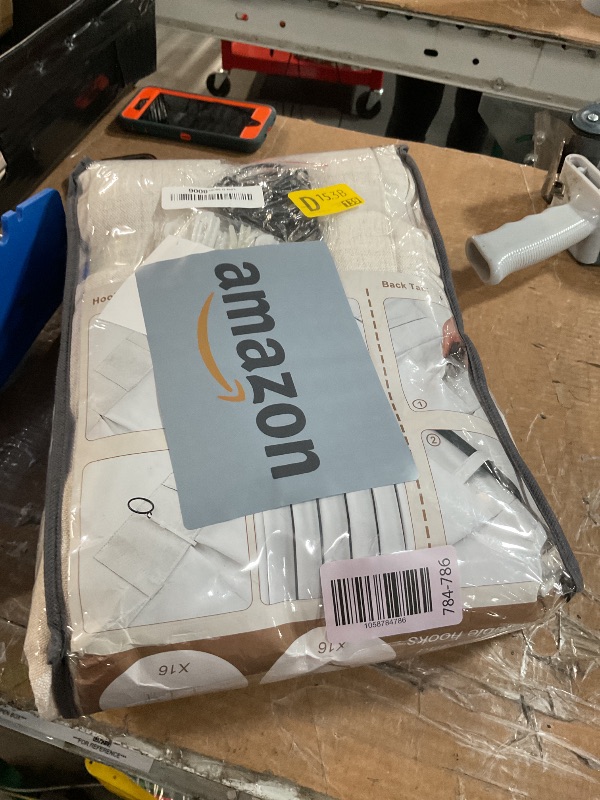 Photo 1 of **STOCK PHOTO FOR REFERENCE ONLY**
Natural Linen 100% Black Out Pinch Pleated Curtains 108 Inches Long 2 Panels Set for Bedroom Cream Back Tab Thermal Insulated Energy Efficient Blackout Curtains Living Room High Ceiling Length 9 Ft