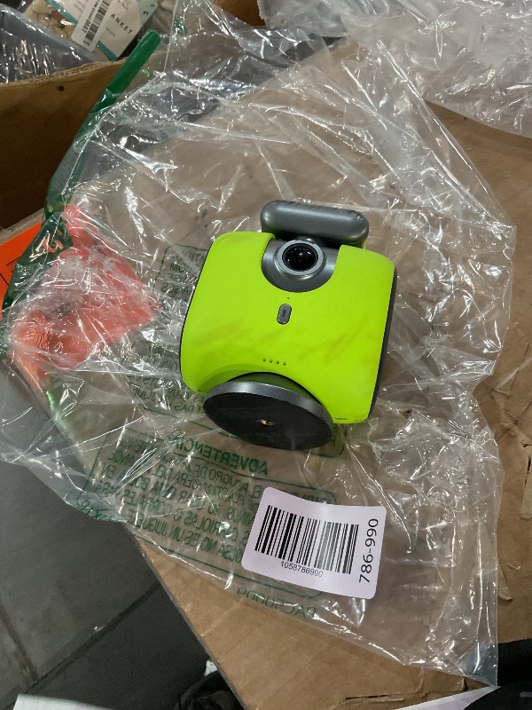Photo 1 of ***(HEAVILY USED/ MINOR DAMAGE)***XbotGo Chameleon AI Auto Sports Action Camera - 4K 60FPS Soccer Camera and Basketball Tracking Camera for Team Sports, Live Streaming, No Subscription, Works with iOS & Android (Lemon Green)