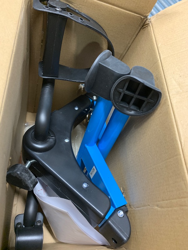 Photo 1 of (see all images) Pedal Exerciser Leg and Arm Exercise Bike with LCD Monitor Foldable (black/blue)