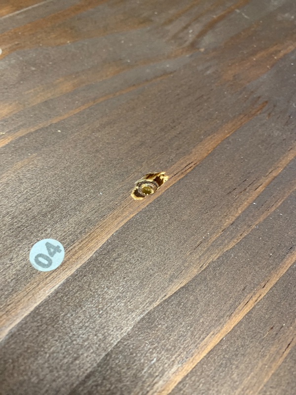 Photo 1 of **************MINOR DAMAGE, MISSING HARDWARE****************
Walker Edison Sloane 6-Drawer Groove Handle Solid Wood Dresser, 52 Inch, Walnut