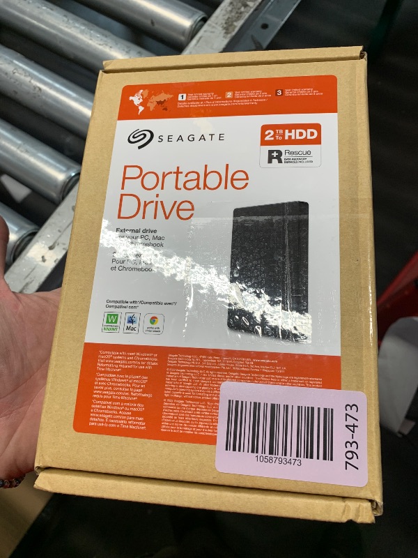 Photo 1 of Seagate Portable 2TB External Hard Drive HDD — USB 3.0 for PC, Mac, PlayStation, & Xbox -1-Year Rescue Service (STGX2000400)