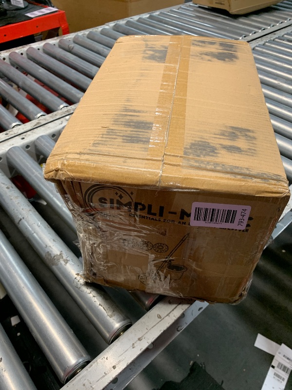 Photo 1 of ***(PARTS ONLY/ MISSING PARTS/ NON FUNCTIONAL)***SIMPLI-MAGIC 360° Spin Mop and Bucket with Wringer – 3 High-Absorbent Microfiber Washable Heads – Spinning Mop and Bucket Set for All Types Floor Cleaning (Black)