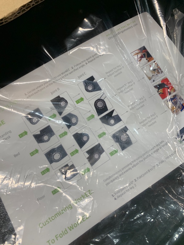 Photo 1 of (used)(see images) WorkEZ portableTabletop Standing Desk Converter for Laptops