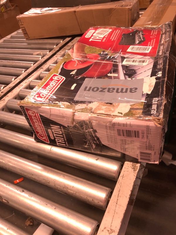 Photo 1 of (PARTS) Coleman Triton 2-Burner Propane Stove, Portable Camping Cooktop with 2 Adjustable Burners & Wind Guards, 22,000 BTUs of Power for Camping, Tailgating, Grilling, BBQ, & More