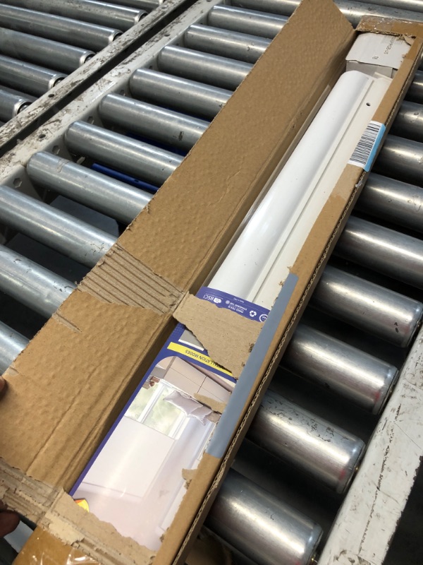 Photo 1 of (UNTESTED) MANSNIX Smart Motorized Blinds with Remote, Cordless No-Drill Automatic Roller Shades, Blackout Electric Blind for Windows, White, 23 x 72