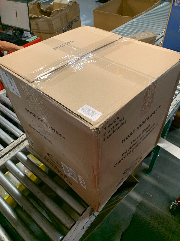 Photo 1 of Suncast Hose Reel with Smart Trak Hose Guide, Water-Tight Connection, Durable Resin Construction, 225' Hose Capacity, Brown, Made in the USA