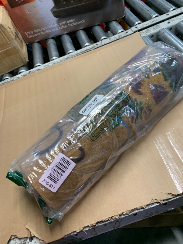 Photo 1 of (bagged) (used/fair) KorhLeoh Sunflower-Welcome-Entrance-Doormat Floral Spring-Summer Front-Door Coir Door Mat Non Slip Outdoor Mats 17" X 29"