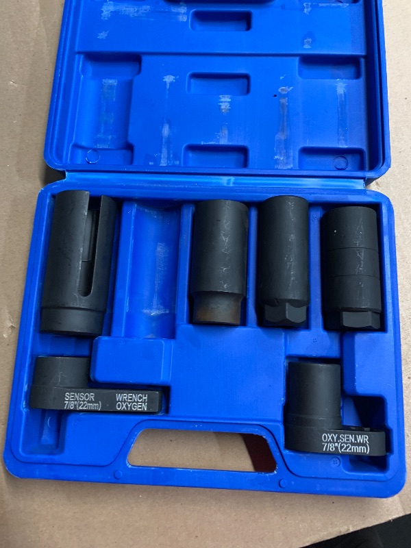 Photo 1 of **MISSING ONE** NYXOVA 7PCS Oxygen Sensor Socket, Universal O2 Sensor Removal & Installation Tool Kit with 22mm, 27mm, 29mm Sockets for All Vehicles, Automotive O2 Oxygen Sensor Socket Offset Wrench Remover Tool