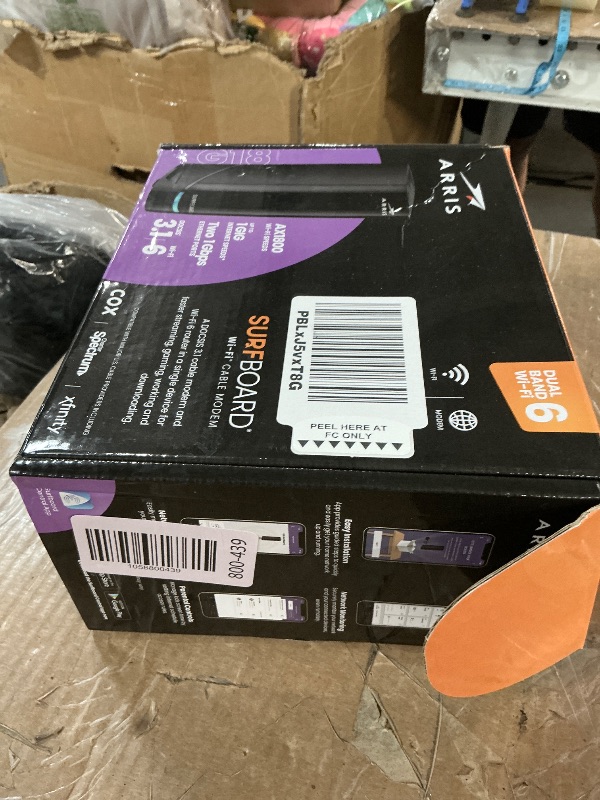 Photo 1 of (used)(see images) ARRIS (G18) - Cable Modem Router Combo - Fast DOCSIS 3.1 Multi-Gigabit WiFi 6 (AX1800), Approved for Comcast Xfinity, Cox, Spectrum & More