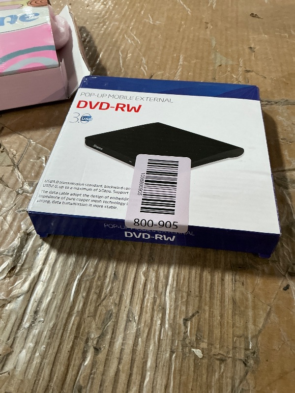 Photo 1 of External DVD Drive USB 3.0 Type-C CD Burner Portable CD +/-RW Drive DVD Player for ROM Rewriter Burner Compatible with Laptop Desktop PC Windows MacBook Linux Mac OS