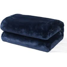 Photo 1 of  Fleece Throw Blanket for Couch, Super Soft and Warm Blankets, Navy Blue Throw All Season Use, Cozy, Plush, Lightweight, 40x50 Inches