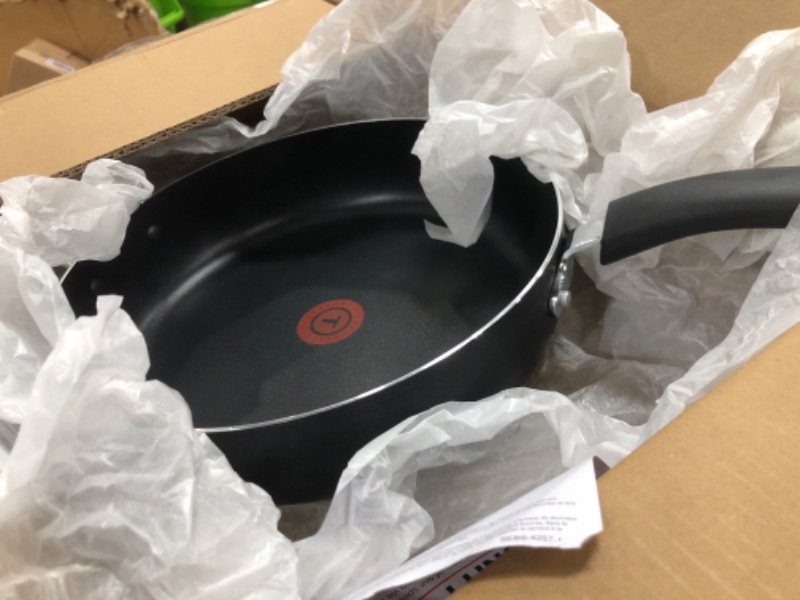 Photo 1 of ***NO LID INCLUDED*** T-fal Specialty Nonstick Saute Pan with Glass Lid 5 Quart, Oven Broiler Safe 350F, Cookware, Deep Frying Pan with Handle, Skillet, Kitchen, Pots and Pans, Dishwasher Safe, Black