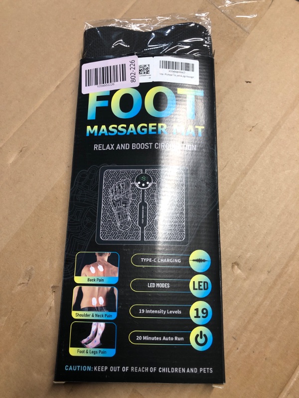 Photo 1 of (UNTESTED) Phixnozar Transcutaneous Electronic Nerve Stimulator, EMS Foot Massager for Muscle Relaxation, LCD Display Screen,Back & Legs Massager