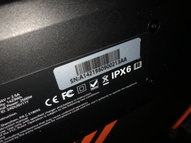 Photo 1 of ***MISSING PARTS***INMOTION V11Y Electric Unicycle for Adults - 18" Suspension EUC, 37 MPH Top Speed, 75 Mile Range - Self-Balancing One Wheel Scooter for City Commuting & Off-Road Riding