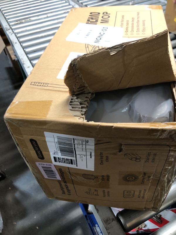 Photo 1 of ***********THIS IS ONLY THE MOP BUCKET**************
Michao Spin Mop Bucket Deluxe 360 Spinning Floor Cleaning System with 6 Microfiber Replacement Head Refills,62" Extended Handle,4X Wheel for Home Cleaning