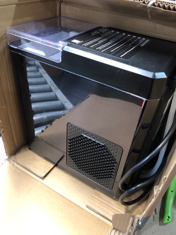 Photo 1 of (PARTS) Aeitto Nugget Ice Maker 40Lbs/24H, Countertop Soft Chewable Ice Pebble Ice Machine, One-Click Operation, Auto Self-Cleaning Ice Makers with Scoop&Basket for Home, Office Kitchen Party Stainless Black