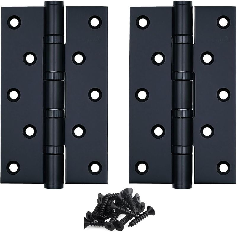 Photo 1 of 
Stainless Steel Matte Black 5''x3'' Heavy Duty Door Hinges, Ball Bearing, 5x3 Inch, 2 Pack
Visit the KSDCMRS Store