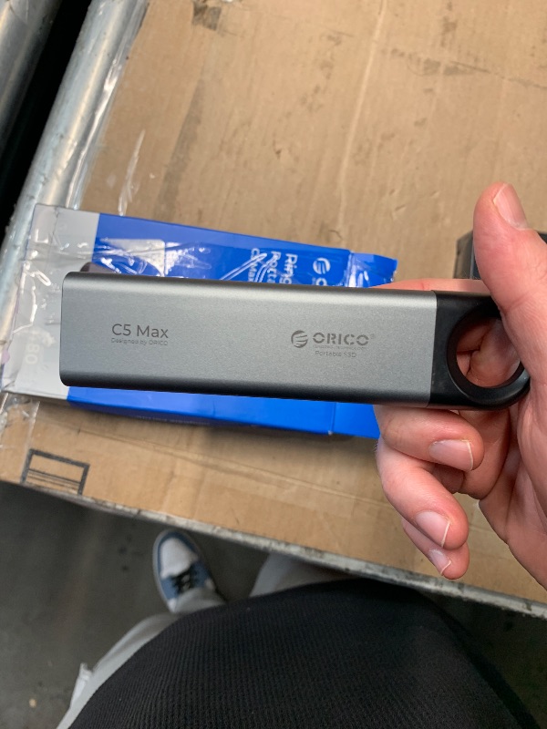 Photo 1 of (DOESN'T CONNECT) ORICO 8TB External SSD, Up to 460MB/s Speed External Solid State Drive, Hanging Hook Design, Plug & Play, USB-C & A 2-in-1 Cable, Portable Storage for Type-C Smartphones, Tablets, Laptops - C5MAX