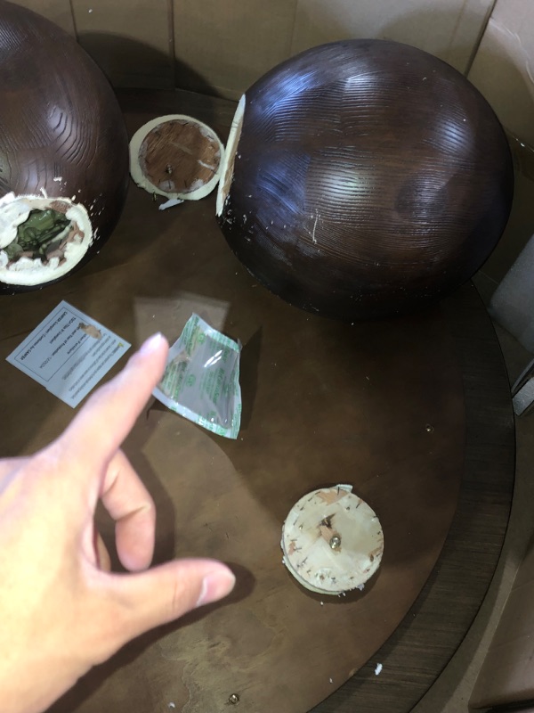 Photo 1 of (DAMAGES SHOWN//READ NOTES)***TRUCK OR TRAILER PICKUP ONLY***
Meridian Furniture 99082Brown-CT Fitch Collection Art Deco Coffee Table with Rich Brown Walnut Finish, Oak Veneer, 39" W x 39" D x 15" H, Brown