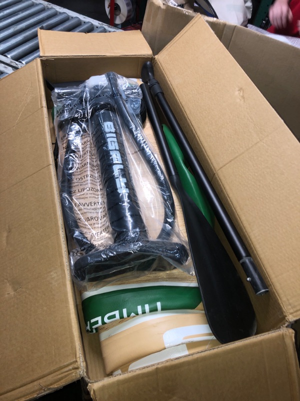 Photo 1 of ***HEAVILY USED AND DIRTY - UNABLE TO CHECK FOR LEAKS***
BIGFLY Inflatable Stand Up Paddle Board 11’*34”*6”, Blow Up Paddle Board for Adults,with Detachable Fins, Pump, Floating Paddle, Safety Leash,Backpack
