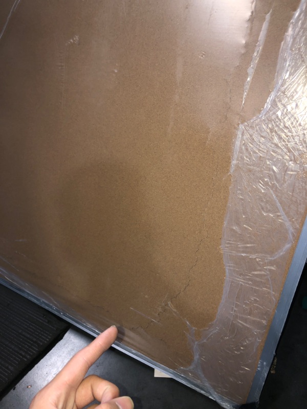 Photo 1 of (TRUCK PICKUP ONLY)**DAMAGES SHOWN**
VIZ-PRO Large Cork Bulletin Board, 72 X 48 Inches, Wall-Mounted Corkboard with Silver Aluminium Frame for School, Office, and Home 6' X 4'