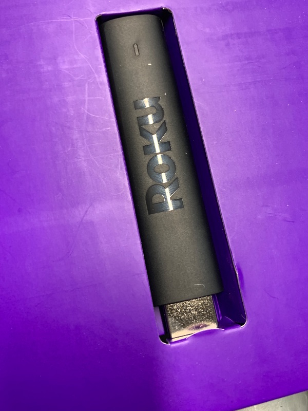 Photo 1 of (see all images) Roku Streaming Stick 4K - HDR & Dolby Vision Roku Streaming Device for TV with Voice Remote & Long-Range Wi-Fi - Free & Live TV