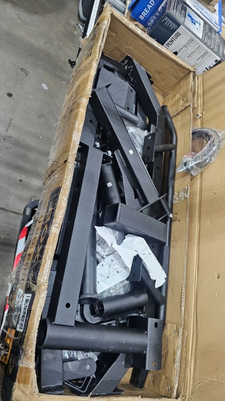 Photo 1 of ***MISSING PARTS***GarveeLife Smith Machine Home Gym with Barbell Bar, Cable System, Lat Pulldown Attachments, Safety Spotter Arms, J Hooks, Landmine, Multi-Functional Squat Rack for Full Body Strength Training