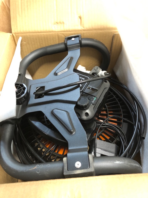 Photo 1 of (PARTIAL SET) ?35000mAh?Outdoor Misting Fans for Patios, 12" Rechargeable Battery Outdoor Cooling Fan, 22ft Water Pipe, 12V Fast Charging, Lighting/Timing, Floor Mister Fans for Outside,Garden,Greenhouse,Warehouse