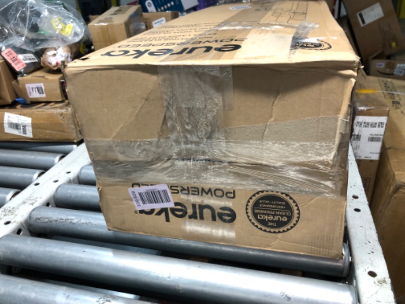 Photo 1 of ***DAMAGED - LATCH BROKEN - SEE PICTURES***
Eureka Bagless Upright Vacuum, Powerspeed Turbo, with Pet Turbo Brush, Multisurface, 2-in-1 Upholstery tool, Telescoping Crevice tool, Extended Reach, Lightweight, LED, Large Dustcup, NEU188, Blue