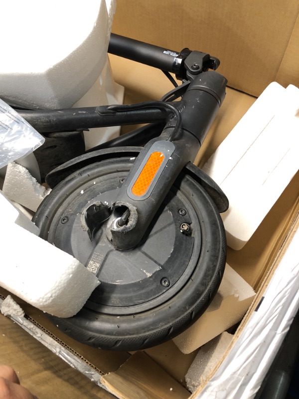 Photo 1 of **********DAMAGED, NON-FUNCTIONAL, MISSING CHARGER************
Segway Ninebot Electric Kick Scooter, 15.5 mph Max Speed, 24.9-Mile Range, Power by 350W Motor, Cruise Mode, UL-2272 Certified