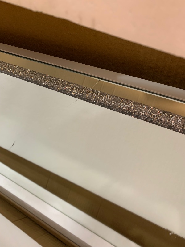 Photo 1 of ***(USED)***Diamond Full Length Mirror 63"x20" Inch - Large Framed Floor/Wall Mirror with Acrylic Crystal & Solid Wood Frame, Lean or Hang Full Body Mirror for Bedroom, Living Room