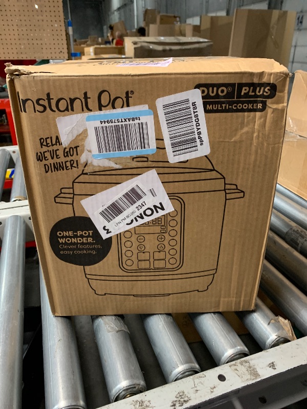 Photo 1 of Instant Pot Duo Plus 9-in-1 Multicooker, Pressure Cooker, Slow Cook, Rice Maker, Steamer, Sauté, Yogurt, Warmer & Sterilizer, Includes App With Over 800 Recipes, Stainless Steel, 6 Quarts