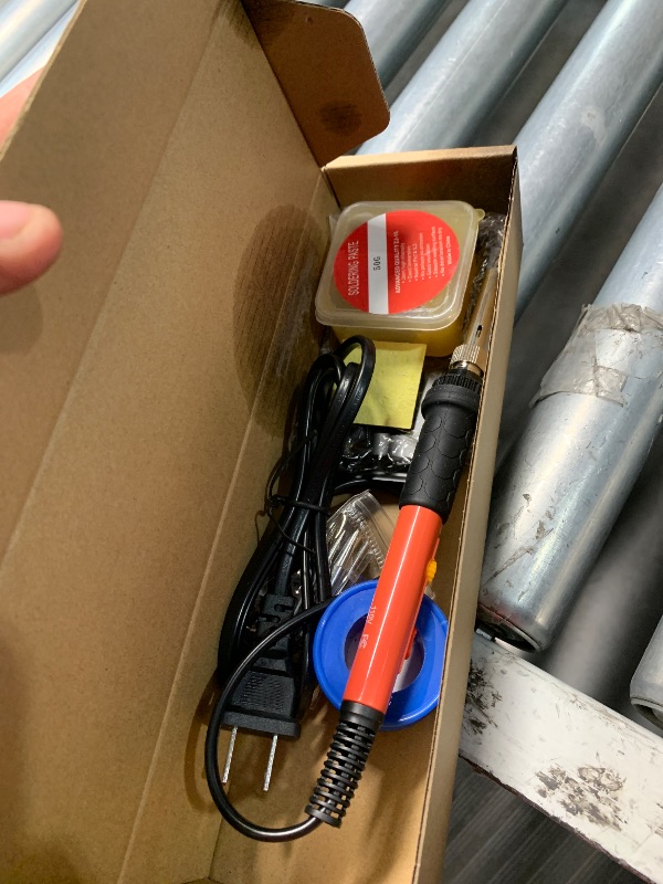Photo 1 of ***(MISSING PARTS)***Soldering Iron Kit, 60W Soldering Iron with 5pc Interchangeable Tips, 10-in-1 Adjustable Temperature Solder Welding Tools, Fast Heating, Electronic Repair, 110V