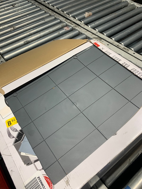 Photo 1 of (PARTIAL SET) (USED/FAIR) KitchenAid Large Capacity Full Size Rust Resistant Dish Rack with Angled Drain Board and Removable Flatware Caddy, Light Grey