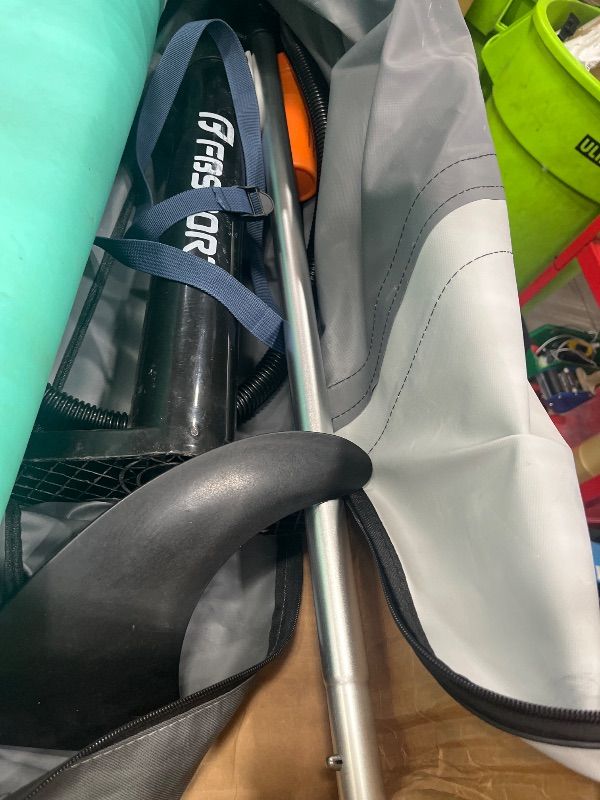 Photo 1 of (UNTESTEDFBSPORT 11' Premium Inflatable Stand Up Paddle Board, Yoga Board with Durable SUP Accessories & Carry Bag | Wide Stance, Surf Control, Non-Slip Deck, Leash, Paddle and Pump for Youth & Adult