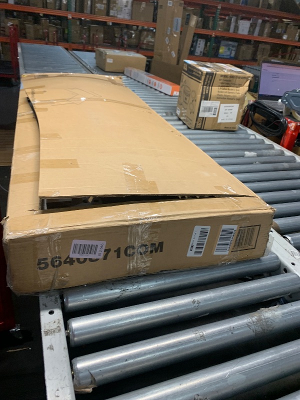 Photo 1 of **MISSING PARTS, NOT FUNCTIONAL**
Ameriwood Home Haven L Desk with Riser, White/Gold