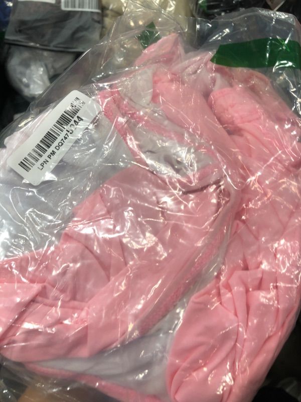 Photo 1 of (XL) (USED/FAIR) SOLY HUX Women's Halter Neck Tankini Set Deep V Swimsuit Beach Shorts Bathing Suit Set Pink X-Large