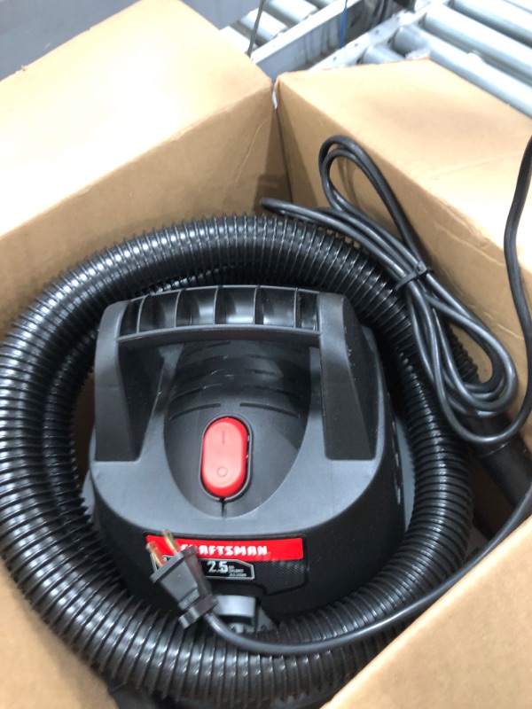 Photo 1 of *TESTED NO POWER ON* CRAFTSMAN CMXEVBE17250 2.5 Gallon 2.5 Peak HP Wet Dry Vac, Portable Shop Vacuum Wet and Dry with Filter Bag, Hose and Attachments for Cleaning in The Home