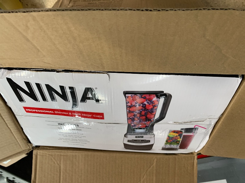 Photo 1 of (used)(damaged)(see images) Ninja BL660 Professional Compact Smoothie & Food Processing Blender, 1100-Watts, 3 Functions -
