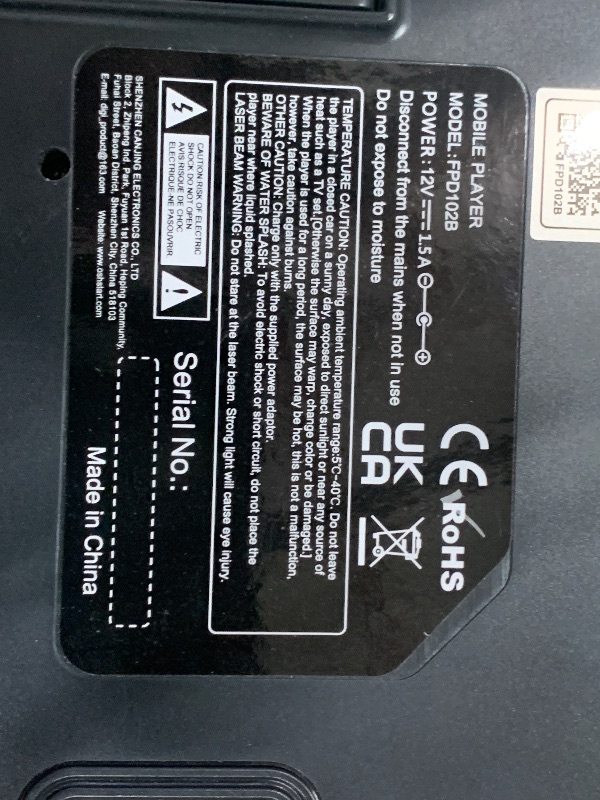 Photo 1 of 10.5" Dual Portable DVD Player for Car with 1080P HDMI Input
