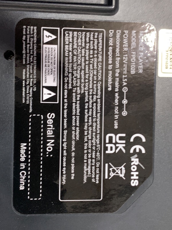 Photo 1 of 10.5" Dual Portable DVD Player for Car with 1080P HDMI Input