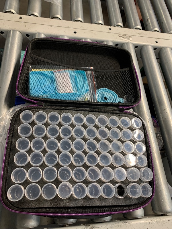 Photo 1 of ***(NOT A COMPLETE SET/ MISSING PARTS)***ARTDOT 60 Slots Storage Container for Diamond Art Kits for Adults,Portable Bead Storage Boxes for Diamond Painting Accessories and Tools