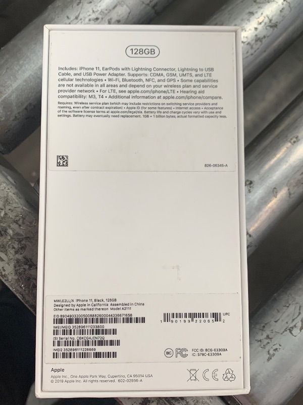 Photo 1 of ****PARTS ONLY ******Apple iPhone 11 [128GB, Black] + Carrier Subscription [Cricket Wireless]