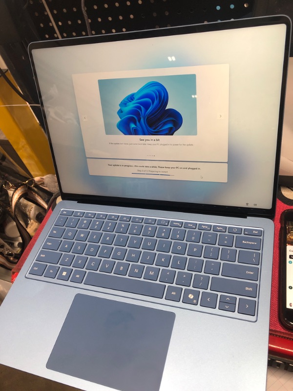 Photo 1 of ** SEE NOTES **Microsoft Surface Laptop (2024), Windows 11 Copilot+ PC, 13.8" Touchscreen Display, Snapdragon X Plus (10 core), 16GB RAM, 512GB SSD Storage, Sapphire