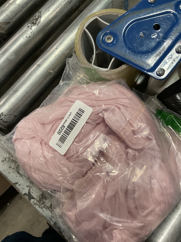 Photo 1 of 1 Pack Cheesecloth Table Runner, 10FT 35x120 inch Baby Pink Table Cloth, Boho Rustic Gauze Dusty for Baby Shower Decor, Mothers Day, Bridal Shower, Wedding, Thanksgiving, Christmas, Birthday Decor