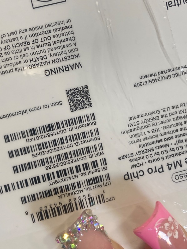 Photo 1 of LOCKED*****
Apple 2024 Mac mini Desktop Computer with M4 Pro chip with 12?core CPU and 16?core GPU: Built for Apple Intelligence, 24GB Unified Memory, 512GB SSD Storage, Gigabit Ethernet. Works with iPhone/iPad